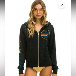 Aviator Nation Charcoal Hoodie size small NWT